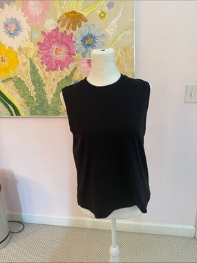 Vince Black Sleeveless Tank Top